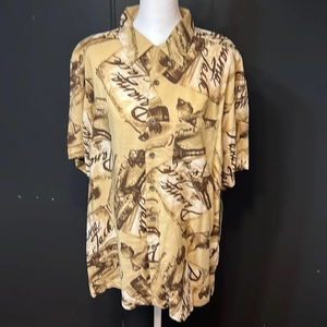 NWT‎ Panama Jack Hawaiian style print shirt for men.